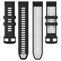 Bracelet de montre en silicone bicolore pour Garmin Forerunner 965 955, bracelet de remplacement sportif souple