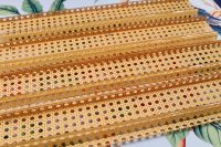 Support de Mahjong en Acrylique à Motif Tressé Rotin avec Poussoirs, Ensemble de 4 Pièces, Support de Tuiles Effet Canne Vintage, Supports de Mahjong Américains en Gros