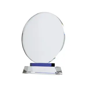 ถ้วยรางวัลแก้วสีน้ำเงิน ของที่ระลึกส่วนบุคคล - Product Image 1