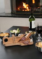 Houten Handmatige Vleessnijder Worst Snijmachine Salami Guillotine Snijmachine Charcuterie Dus Apero Voedsel Groente