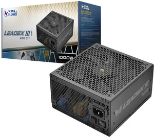 LEADEX III GOLD up ATX 3.1 1000W รุ่นใหม่ปี 2025  แบบถอดสายได้ทุกสาย 20+4 พิน Pcie 5.1 ได้รับการรับรองมาตรฐาน 80PLUS Gold เหมาะสำหรับเล่นเกม รุ่น Leadex Lll - Product Image 1