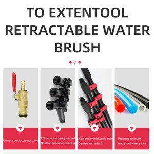 Professional <b>Window</b> Cleaner With Aluminum Telescopic Pole Solar Panel Cleaning <b>Brush</b> Water Fed Pole <b>Window</b> Cleaning Equipment - Product Image 4
