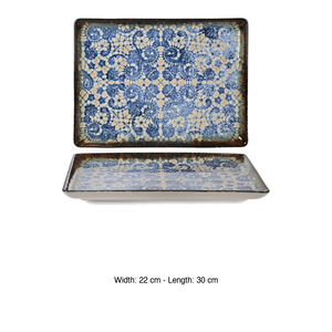 Bandeja Rectangular Rinart Bluet, Impresión Digital Premium, Porcelana Fina, 30 x 22 cm, para Restaurante, Hotel, Vajilla al por Mayor - Product Image 3
