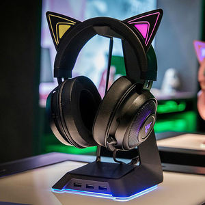 <span class=keywords><strong>Razer</strong></span>-auriculares <span class=keywords><strong>Razer</strong></span> <span class=keywords><strong>Kraken</strong></span> edición Kitty Symphony RGB, con Cable USB, 1,3 m de longitud, color negro, buena calidad - Product Image 3