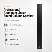 Altavoz de Columna de Sonido de Aluminio Metálico para Exteriores de 9 Pulgadas, 450W-1880W, Impermeable, para Instalación en Pared