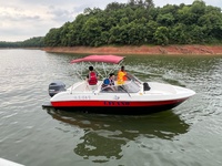 Yacht en fibre de verre de 6,2 m pour 8 personnes, bateau de sport nautique, wake-surf, bateau de croisière, bateau rapide avec moteur hors-bord Yamaha, homologué CE