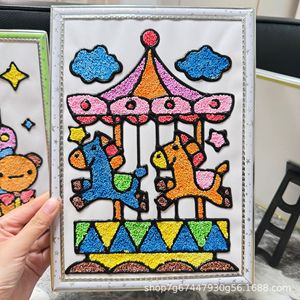 Pannello in Schiuma per Bambini con Motivi a Fiocchi <span class=keywords><strong>di</strong></span> <span class=keywords><strong>Neve</strong></span>, Argilla Colorata 12 Colori, Fango Perlato per Lavori Manuali, Adesivi Artistici con Motivi Cartoon - Product Image 1