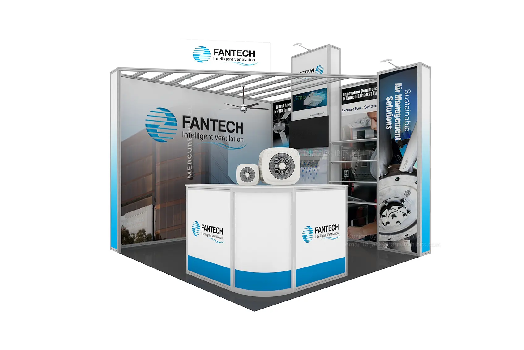 Durable Display Booth Design Trade Show Booth 10x10