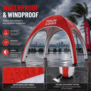 Carpa Inflable Hermética Personalizada CATC |   Cierre de cremallera |   Resistente a la intemperie |   Carpa para Eventos Promocionales y Exposiciones |   MOQ-1 - Product Image 4