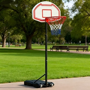 Attrezzatura Portatile per Allenamento di Pallacanestro, Supporto per Pallacanestro con Cerchio e Tabellone Regolabili - Product Image 6