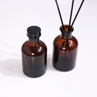 Diffuseur de parfum parfumé de luxe écologique 200ml pour la décoration intérieure Bouteille en verre ambré pour huiles essentielles