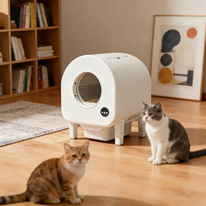 Arenero automático inteligente para gatos, directo de fábrica, con control de olores, gran capacidad y fácil limpieza. - Product Image 1