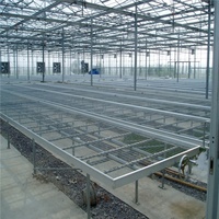 Banc roulant en treillis métallique pour lit de semence de pépinière de serre Offre Spéciale Table de culture intérieure pour banc roulant agricole
