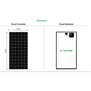 Panneau solaire Loom Solar 390 Watt demi-cellule N-Type sur réseau 230 Volts AC Monocristallin (Pack de 2) 230V AC Monocristallin 780W Solaire - Product Image 1