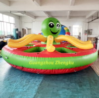 Bateau gonflable poulpe pour 6-8 personnes, tube tractable, bateau disco, Twister aquatique fou pour sports nautiques