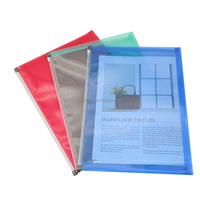 Enveloppes à fermeture éclair en plastique pour feuilles de format A4 ou lettre, extension de 1 à 1/4 pouces