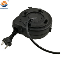 Mecanismo de carrete de cable de alimentación de CA retráctil estándar alemán DYH, Cable de 4m, conectores IEC/NEMA para electrodomésticos