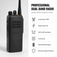 Talkie-walkie portable simulé GP340/PRO5150, résistant aux éclaboussures IP54, idéal pour la gestion des stocks et des ressources dans les parcs et propriétés