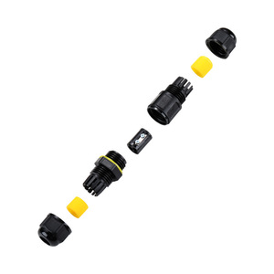M682-A Waterproof Connector 2P 4-8mm DC <b>Plug</b> <b>In</b> For <b>LED</b> <b>Lighting</b> ABS Material IP68 Rated - Product Image 2