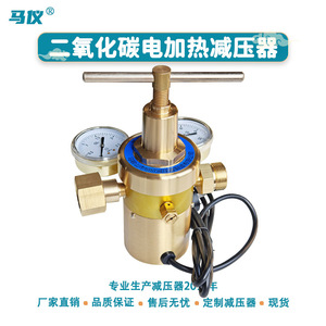 Régulateur de pression de CO2 à deux étages YQTG-286 fourni par l'usine, chauffage électrique au dioxyde de carbone, collecteur de tuyauterie, réduit la pression - Product Image 2
