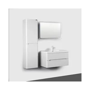 Зеркало из натурального белого дуба, аксессуары для ванной комнаты, одиночная раковина, настенный шкаф для ванной комнаты