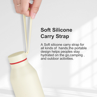 Bouteille d'eau en acier inoxydable écologique de 500 ml avec logo personnalisé, sans BPA, à double paroi isolée, pour cadeau d'entreprise