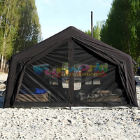 Grande Tente Gonflable 4 Côtés avec Portes, Tente de Camping d'Extérieur Étanche Légère pour 8 Personnes, Idéale pour le Glamping et la Plage