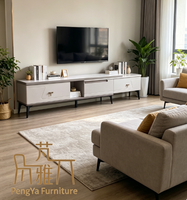 Ensemble Meuble TV et Table Basse de Luxe Moderne Personnalisé, Facile à Nettoyer, pour Villa, Appartement, Chambre et Salons