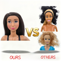 Dolly Yearning Beautiful Baby Reborn Poupée en PVC avec des cheveux en nylon doux et lisses