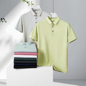 Marca básica de calidad pesada Streetwear Golf Polo Camiseta 100% poliéster hombres Polo camisa hombres secado rápido Polo camisas camiseta - Product Image 3