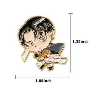 Pin esmaltado de Anime japonés, alfileres de <span class=keywords><strong>ataque</strong></span> <span class=keywords><strong>a</strong></span> Titan, insignia de dibujos animados, decoración de mochila, solapa, joyerí<span class=keywords><strong>a</strong></span>, accesorios de regalo - Product Image 4