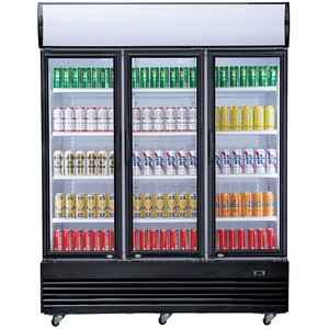 Réfrigérateur vitrine de boissons à trois portes en verre de supermarché réfrigérateur <span class=keywords><strong>congélateur</strong></span> à bière commercial - Product Image 2