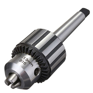 Portabrocas de 3 mordazas de acero MT2 de 0.5-13mm para mini torno con llave - Product Image 4