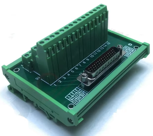 Db44 זכר/פליז בורג מסוף בלוק פריצה לוח pa מחבר תת מחברים 30 תת מחברים 30a מדורג 300 הנוכחי v מדורג מעקה Din - Product Image 1