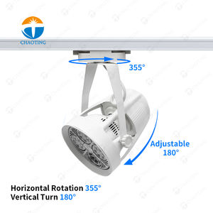 Lámpara de Riel PAR30 Moderna, <span class=keywords><strong>Foco</strong></span> LED de <span class=keywords><strong>Techo</strong></span> de Superficie, <span class=keywords><strong>Foco</strong></span> LED Ajustable para Riel, Carcasa de Lámpara, Accesorio E27 - Product Image 4