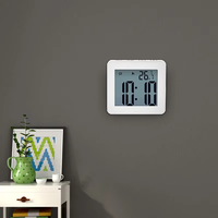 Reloj Despertador Digital para Baño AIKS, Impermeable, con Pantalla LCD, Temporizador de Cuenta Regresiva, Calendario, Diseño Art Deco, Fabricante OEM/ODM, Venta Directa de Fábrica