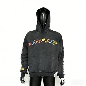 OEM ODM Silk Screen printing Pullover Hoodies Men's Hoodies Sweatshirts Unisex Heavyweight Men Cotton Hoodie - Product Image 1