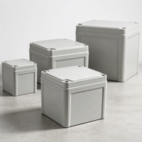 Boîtier de jonction électrique étanche IP67 en ABS, pour extérieur, personnalisable, pour câblage, distribution d'alimentation et connexion de câbles