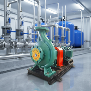 ปั๊มน้ำหอยโข่งแบบดูดปลายทาง น้ำร้อนน้ำเย็น สำหรับระบบ HVAC รุ่น IS150-125-400 - Product Image 1