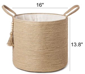 Laudry Storage <b>Basket</b> <b>with</b> <b>Handles</b> Decorative - Product Image 2