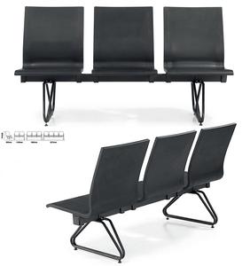 Silla de aeropuerto de alta calidad, banco de espera de 5 plazas con cojín de PU para terminal de aeropuerto, vestíbulo de hospital. - Product Image 3