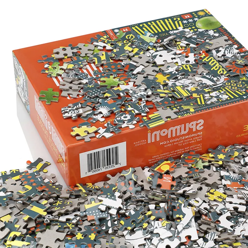 factory Best customizable puzzle 500 piece paper cardboard Jigsaw puzzle for adult