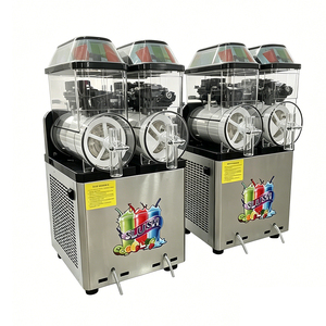 Factory Electric <b>Slushie</b> <b>Machine</b> Beverage Smoothie <b>Machine</b> Two Tanks Slush Ice <b>Machine</b> New Design - Product Image 1