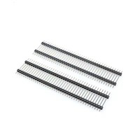 En-tête de broches 2,54 mm, à broches droites, 1x40P, longueur 15/17/19/21/23/25/30 mm, entretoise de carte, rangée simple, double, plastique, cuivre