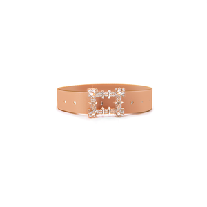 Cintura in PU con Fibbia Rettangolare con Strass, Accessorio Moda Donna - Product Image 2