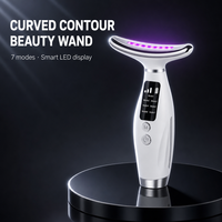Appareil de massage chauffant pour le visage et le cou à micro-courant, pour une utilisation à domicile ou en salon