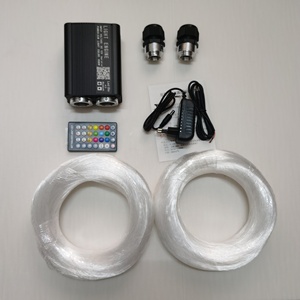Lámpara LED de <span class=keywords><strong>fibra</strong></span> óptica intermitente de dos colores de dos canales, Control remoto, controles de aplicación de teléfono móvil, música, luz Led de <span class=keywords><strong>fibra</strong></span> óptica - Product Image 4