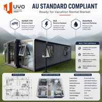 Maison conteneur extensible UVO 30FT : 56 m² de luxe pour une retraite écologique |   270 °   Villa de villégiature avec vue panoramique pour le marché australien