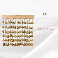 Natural Seed Shell Chime Mixed Nut Shell Wind Chime Hanging Percussion for Sound Healing, Yoga and Meditation Spaces