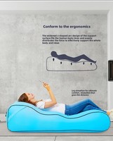 Chaise pliante gonflable automatique moderne, activation en un clic, housse amovible, siège de camping portable pour l'extérieur